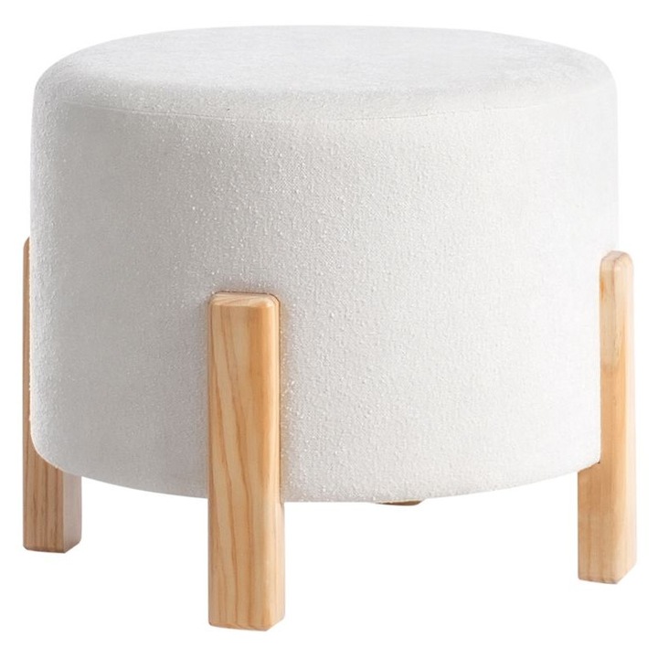 Puff Terry Zseníliaszövet Törtfehér 53 cm