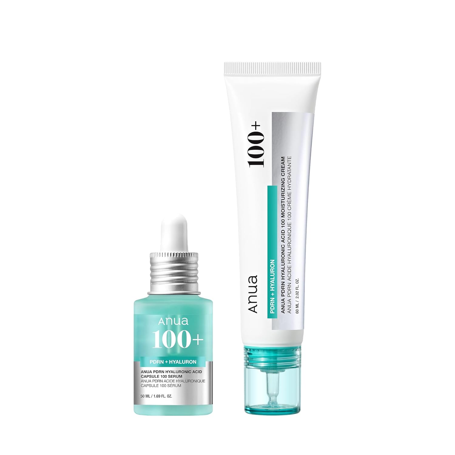 Set tratamente pentru ten Anua, PDRN, acid hialuronic, efect de
