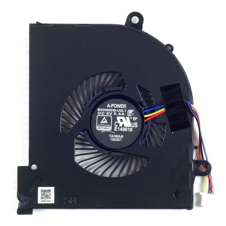 Cooler Procesor TRADEBIT pentru MSI Stealth GS65 GS65VR, 5V