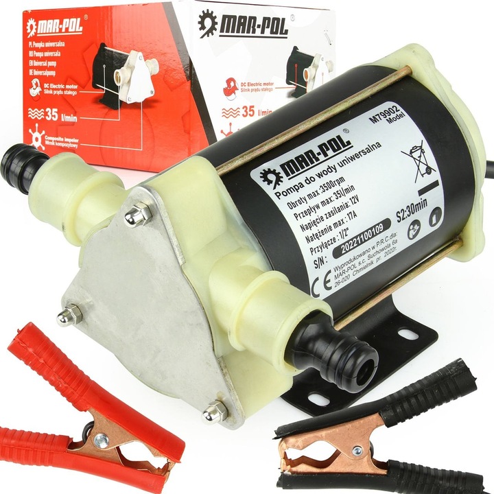 ⚡Pompa transfer lichide lapte apa 35L/min 12V 1/2" MXM79902