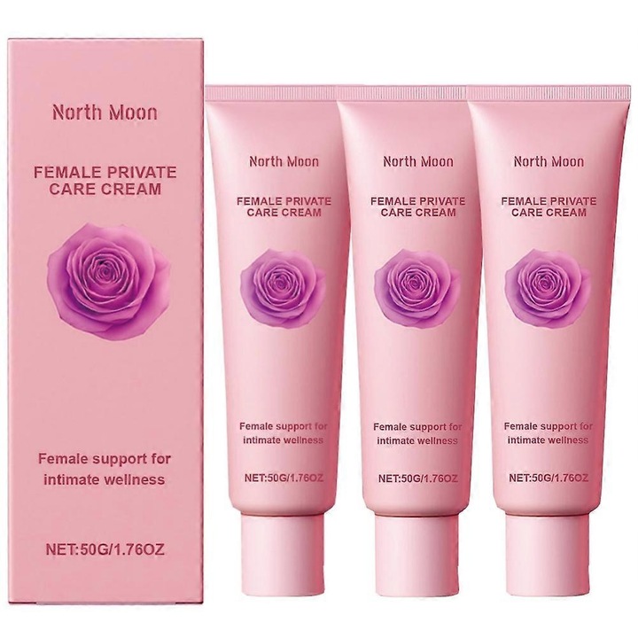 Ápoló krém, érzékeny bőrre, hidratáló, védő, 150ml, 3 darab, North Moon