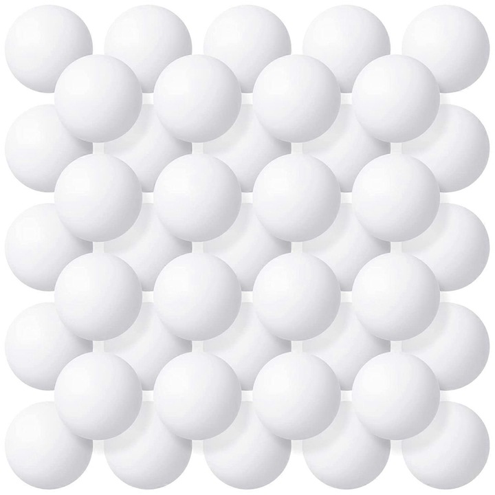 Set 300 mingi tenis de masa 40 mm, alb, din plastic PP