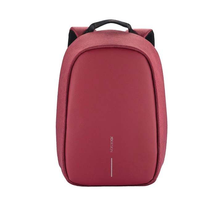 Rucsac Bobby Hero Antifurt 16L, rosu, 45x29x16cm, compartiment pentru tableta de 12.9", compartiment pentru laptop de 15.6"