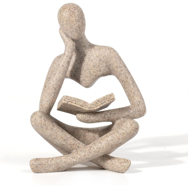 Настолна фигурка, мъж, четящ, BY230615