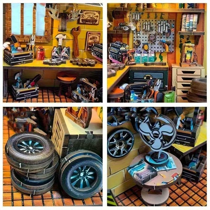 Миниатюрна къщичка, Направи си сам, Habarri, модел хамбар, 156 елемента, 18.6x10x10.3см, дърво, 8+