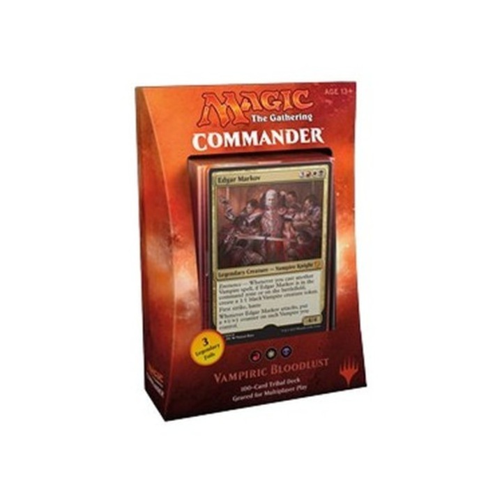 mtg commander 2017 vampiric bloodlust deck Vampires - Edgar Markov Age Group Magic: The Gathering Commander 2017: