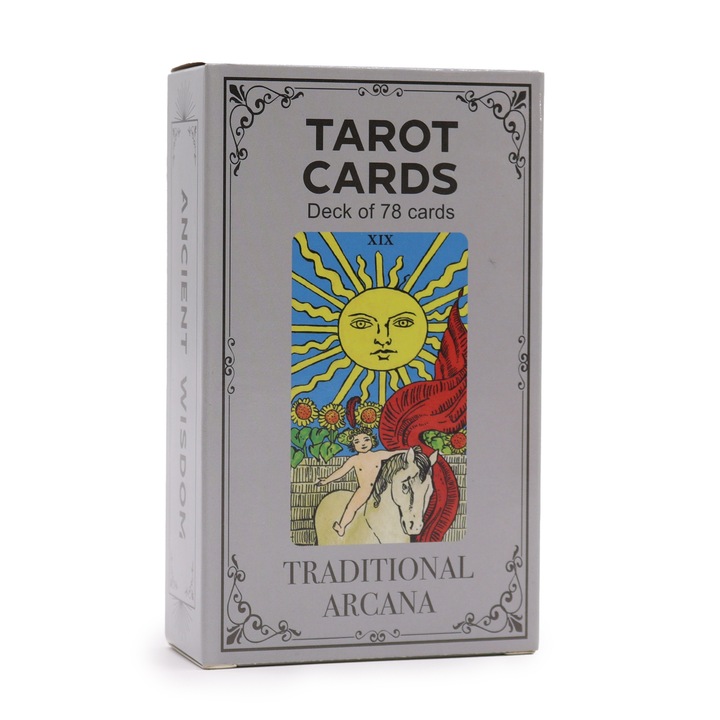 Carti de Tarot cu Ghid Ancient Wisdom, Traditionale, design elegant, material durabil