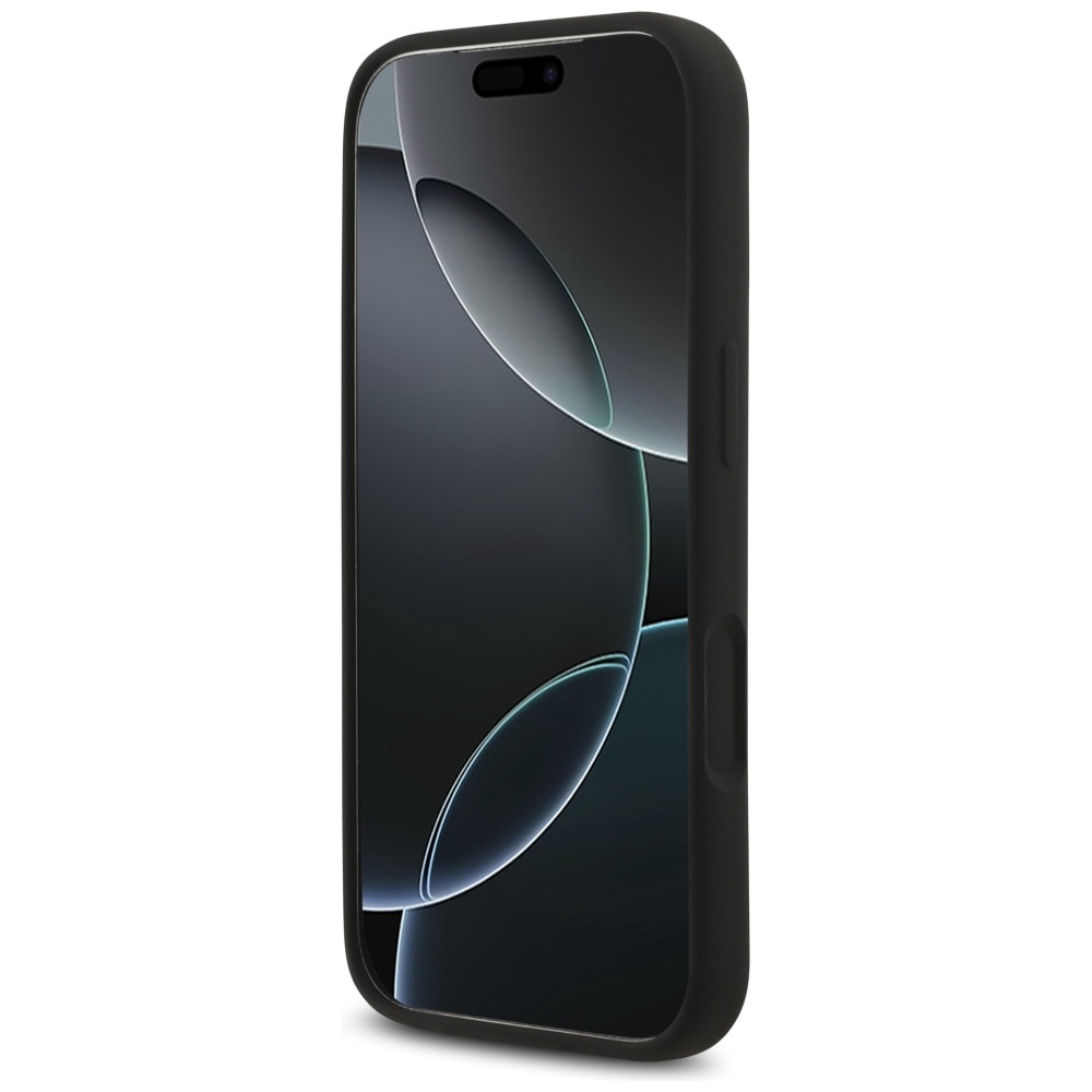 Carcasa Karl Lagerfeld Silicone Karl & Choupette cu MagSafe compatibila cu iPhone 17 Pro Max, Negru