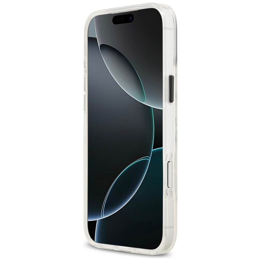 Carcasa Lagerfeld IML Karl Sketch Logo cu MagSafe compatibila cu iPhone 17 Pro Max, Transparent