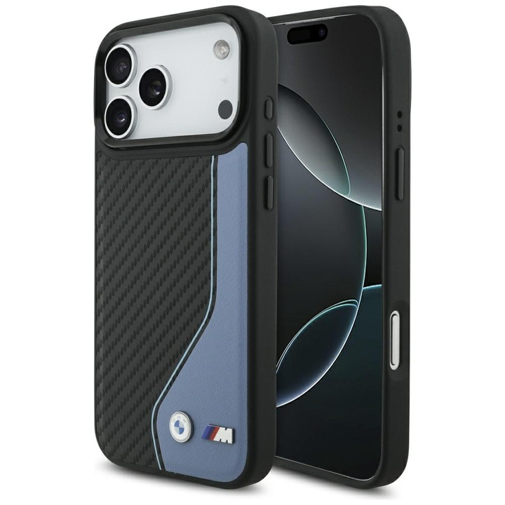 BMW M Carbon Logo MagSafe tok iPhone 17 Pro Max készülékhez kék
