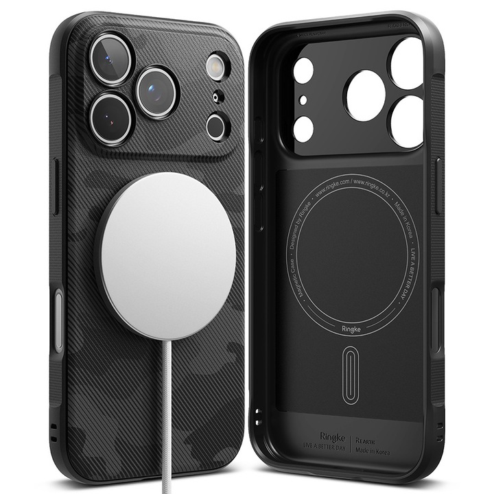 Husa pentru iPhone 17 Pro Max - Ringke Onyx MagSafe - Camo Black