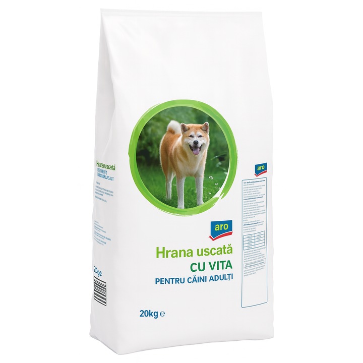 Hrana Uscata cu Vita pentru Caini Adulti 20 Kg, Aro