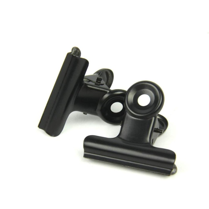 Agrafe birou HERUSI set 40 buc negru 22mm