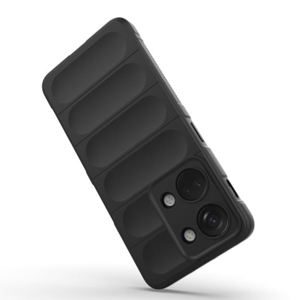 Husa pentru OnePlus Nord 3, SKYDDAR INNOVATION, Magic Shield, din Silicon Mat, set cu sticker, Negru