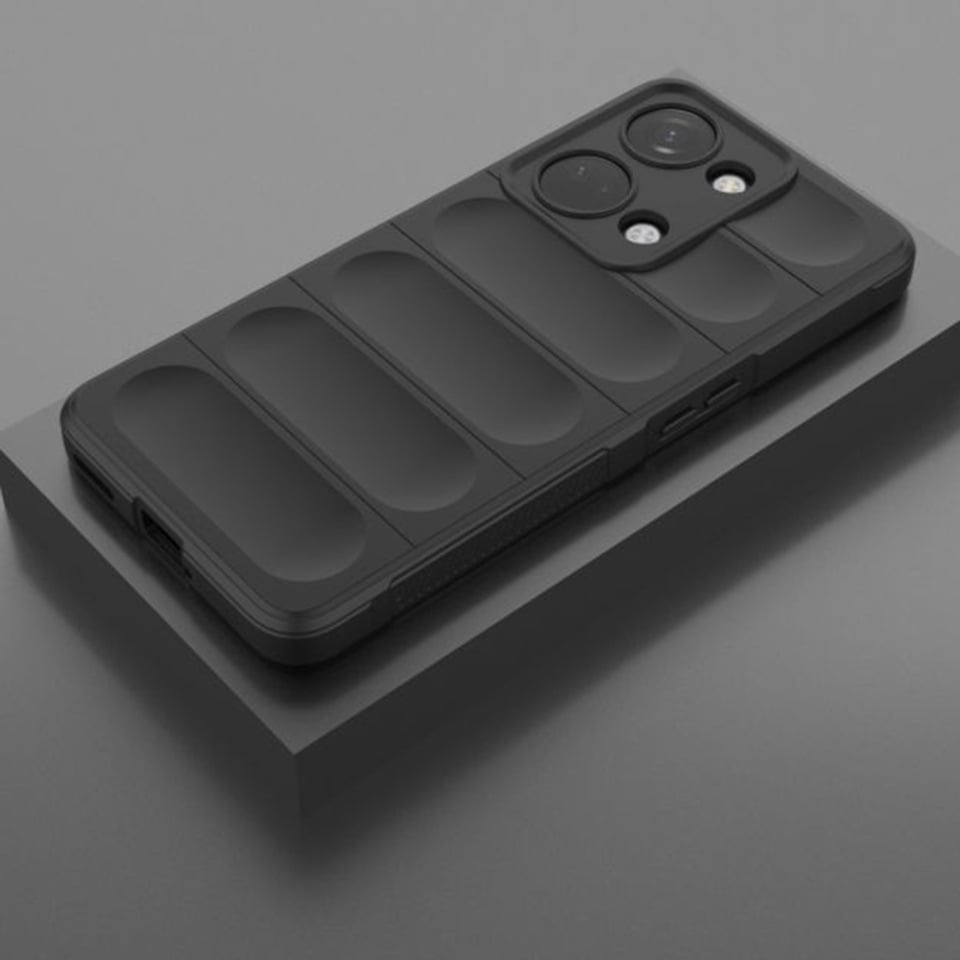 Husa pentru OnePlus Nord 3, SKYDDAR INNOVATION, Magic Shield, din Silicon Mat, set cu sticker, Negru