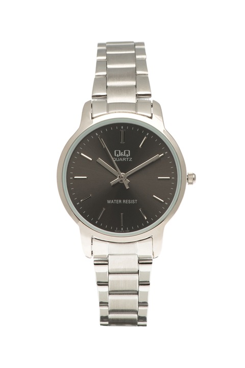 Q&Q, Kerek karóra fémszíjjal, Ezüstszín