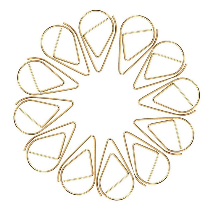 Agrafe birou HERUSI set 100 buc multicolor 0,8mm metal