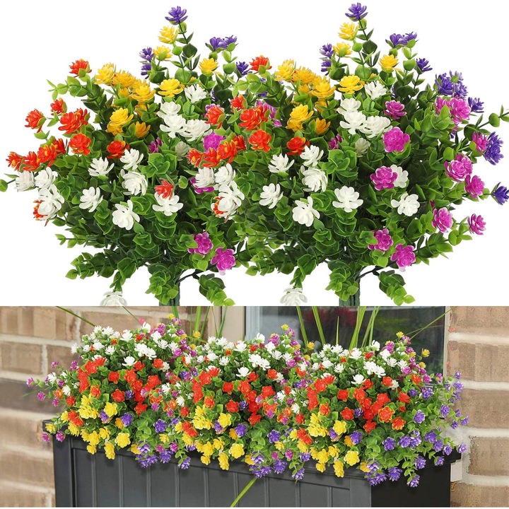 Set 6 flori artificiale HERUSI multicolor 30x45cm