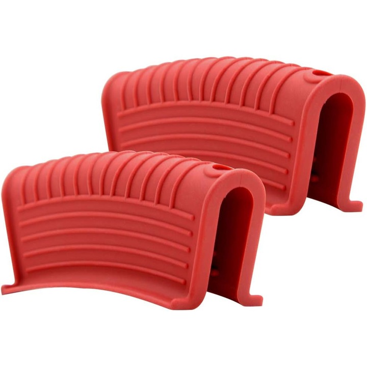 Szilikon markolat tartó, HERUSI, fekete, ergonomikus, 25x10cm
