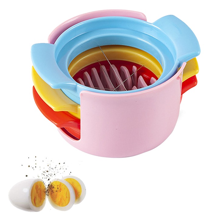 Feliator oua fierte HERUSI 3 in 1, multifunctional, roz