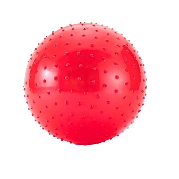 Minge fitness Herusi, masaj, rosu, 55cm