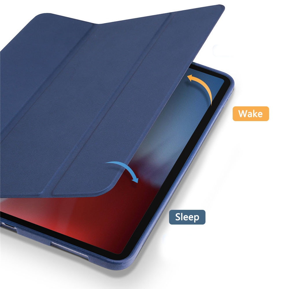 Husa pentru iPad Pro 11, atasament magnetic convenabil care accepta pereche de creion Apple si husa de incarcare cu trei orificii, husa inteligenta Auto Sleep/Wake pentru iPad Pro 11 inch