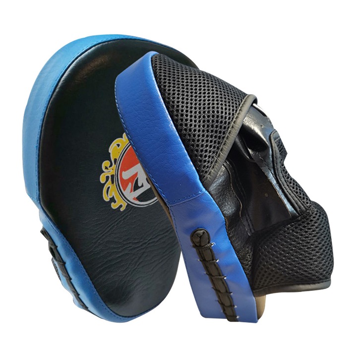 HERUSI Muay Thai Kickbox tenyérpárna, kék, 25x15cm
