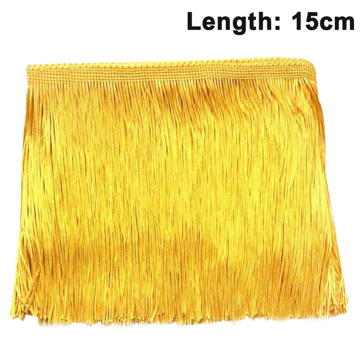 Banda cu franjuri HERUSI 10m x 10cm/15cm multicolor polyester