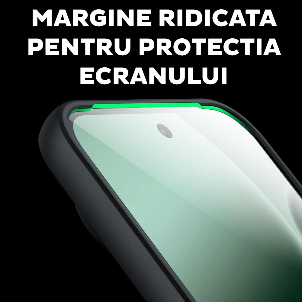 Husa pentru Motorola Edge 50 Ultra Daden® PureFrost MagSafe, Incarcare wireless, Protectie sporita, Anti-amprenta, Negru fumuriu