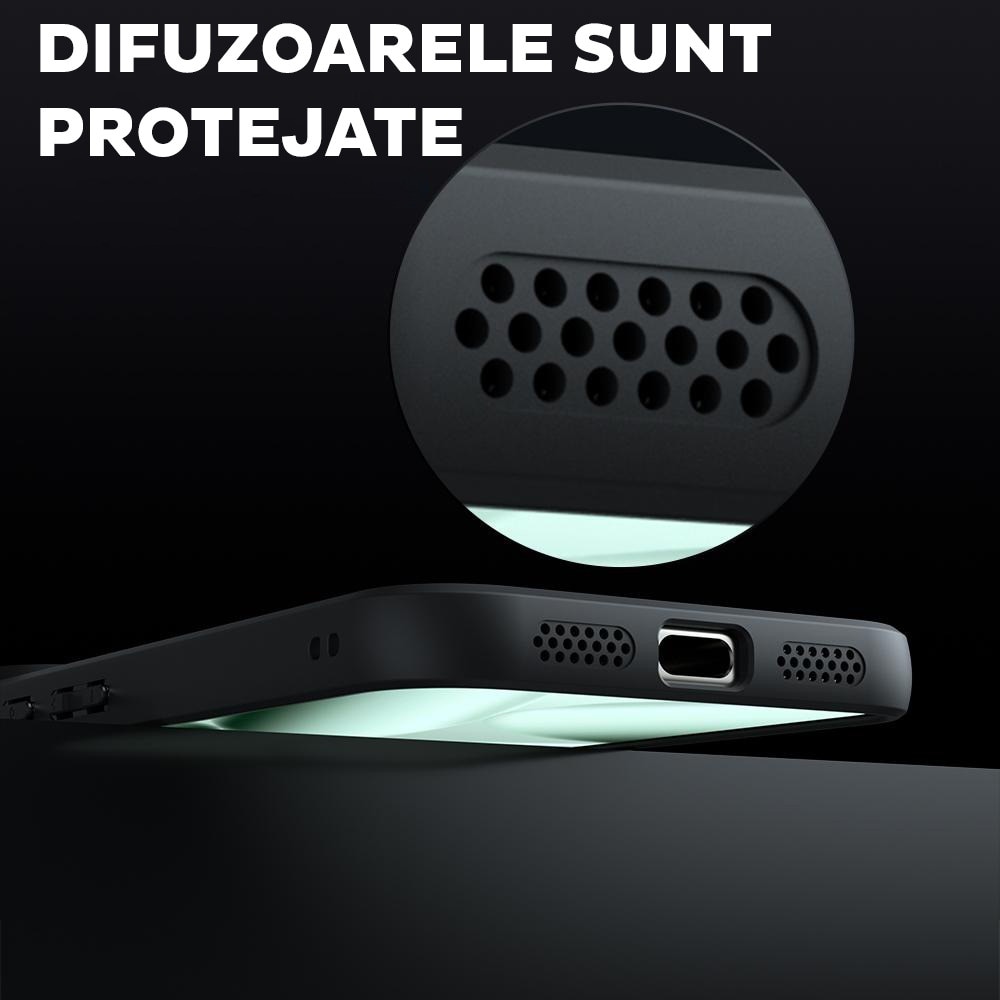 Husa pentru Samsung Galaxy A26 5G Daden® PureFrost MagSafe, Incarcare wireless, Protectie sporita, Anti-amprenta, Negru fumuriu