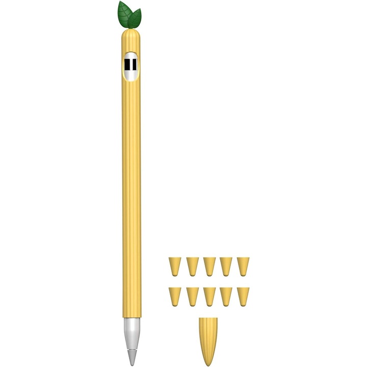HERUSI szilikon tok Apple Pencil-hez, sárga