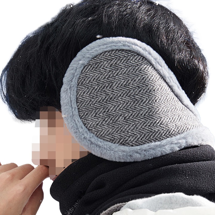 Téli fülmelegítő, szürke