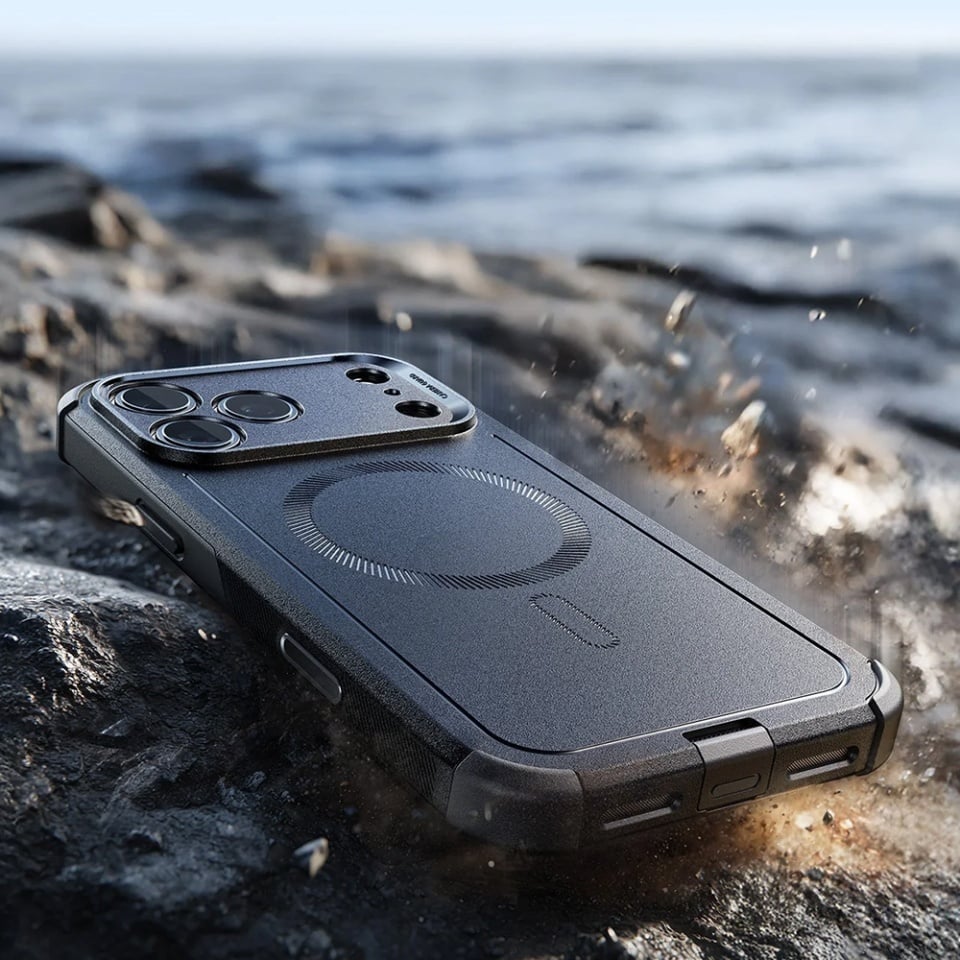 Husa pentru iPhone 17 Pro Max, Magsafe, ESR Cyber Halolock, Negru