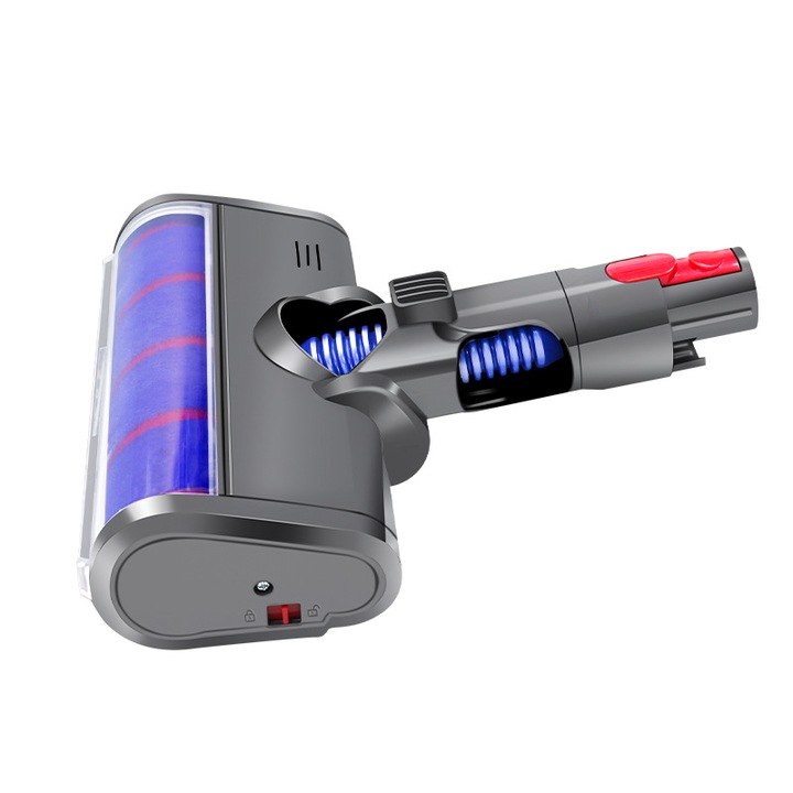 Perie de podea cu actionare directa pentru aspiratoare, compatibila cu Dyson V10 Slim si V12, design usor, rotire multi-unghi