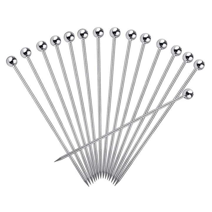Коктейлни клечки, инокс, многократни, комплект