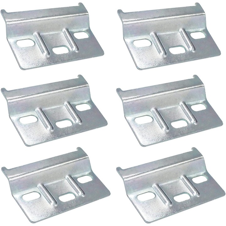 Set 6 suporturi metalice pentru mobilier HERUSI, rezistente, 60mm