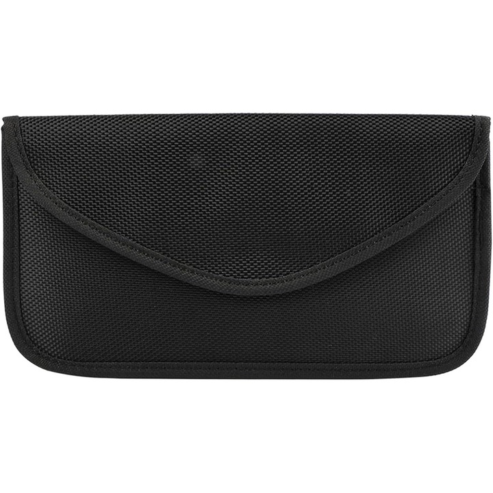 Faraday táska nagy telefonokhoz, RFID/GPS/WiFi jelvédelem, 22.5x11cm méretű, vízálló, szénszálas
