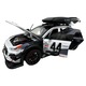 Audi RS6 Avant Gumball 3000 makett, fekete-fehér, 1:24 méretarányú, fényekkel és hangokkal, nyitható ajtókkal, 1-es modell