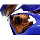 Fém makett Bugatti Chiron 1:24 függőleges ajtókkal, fényekkel és hangokkal