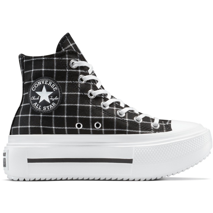 Pantofi sport femei Converse Chuck Tlr As Lift Double Stack, Negru