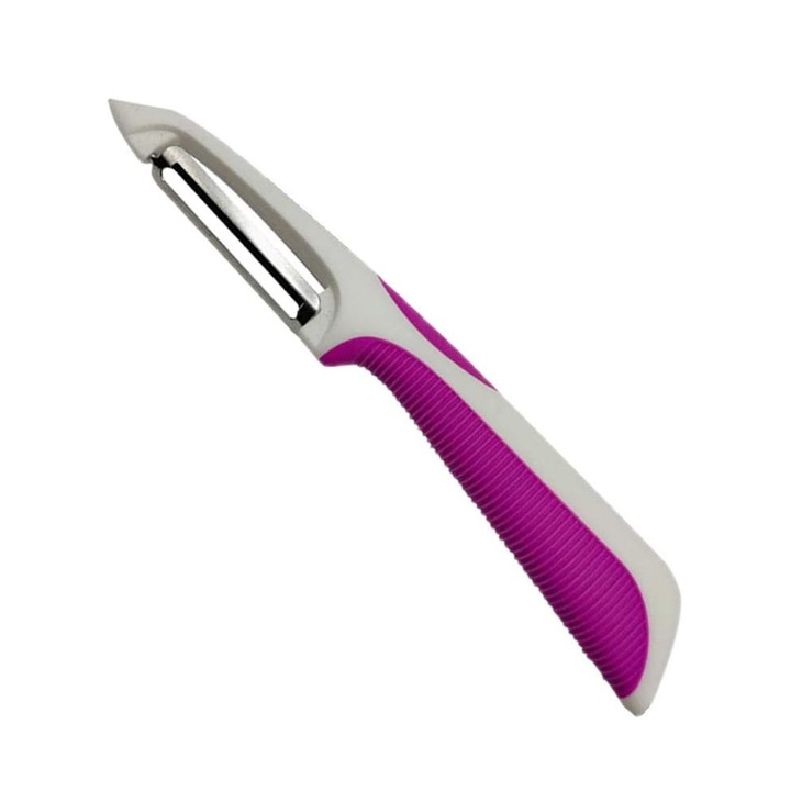 Curatator universal de legume si fructe, cu lama mobila, din otel inoxidabil, manere antiderapante