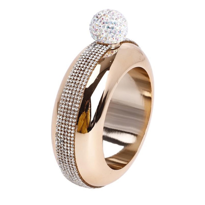 Rozsdamentes acél karkötő flaska, 100 ml, italokhoz