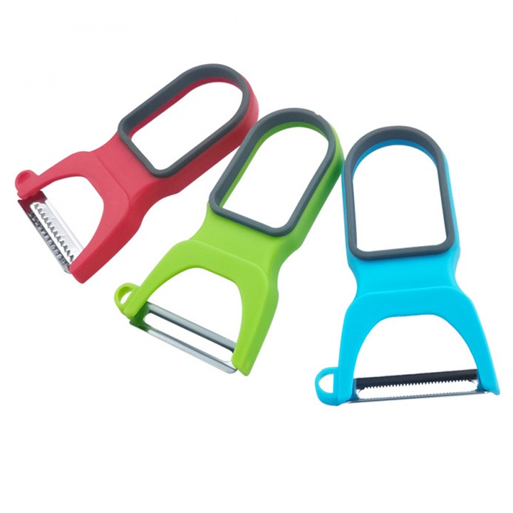 Curatator legume HERUSI set 3 piese inox ergonomic