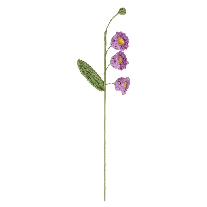 Flori tricotate HERUSI, plante in ghiveci, multicolor, decor 15x15cm