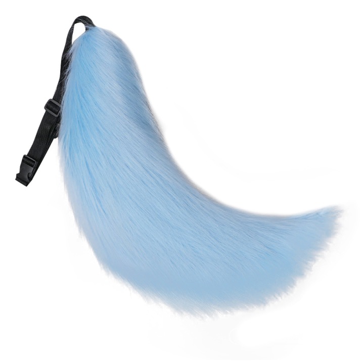 Coada de costum HERUSI, ajustabila, blanos, 70cm, gri