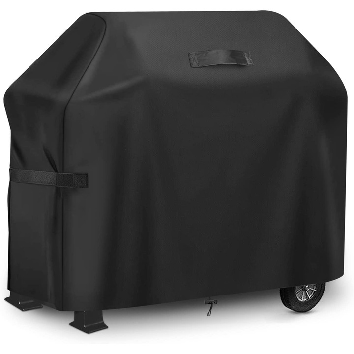 Покривало за скара HERUSI 420D Oxford, водоустойчиво, черно-сребристо, 183x66x130см