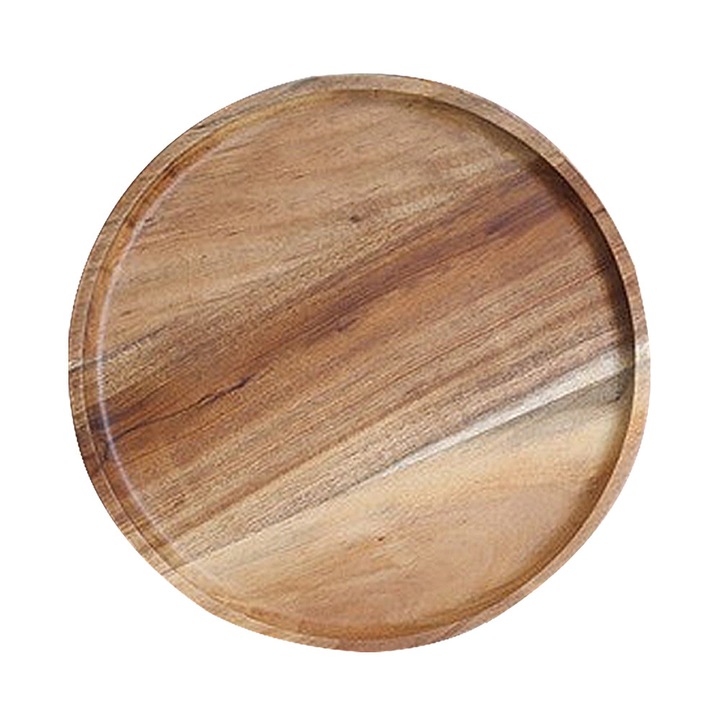 Set farfurii din lemn de acacia HERUSI 30cm 2 buc