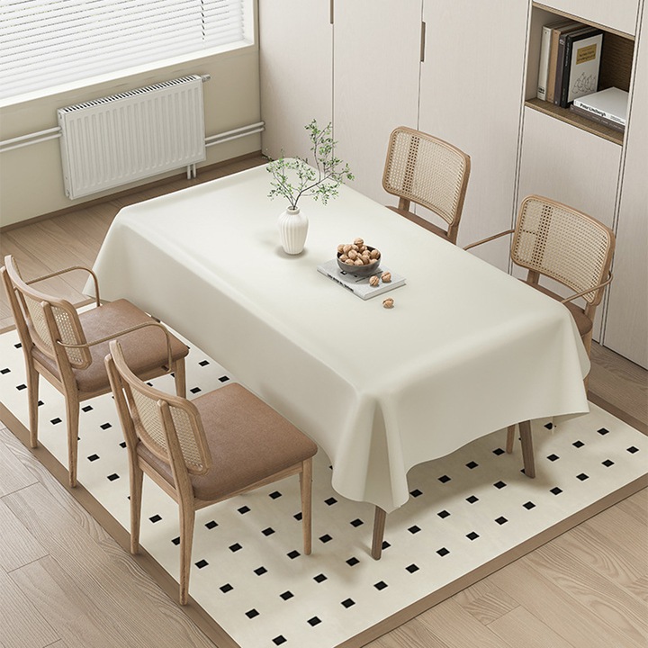 Herusi Lambskin Pearl Rice asztal terítő, fehér, 140x140cm