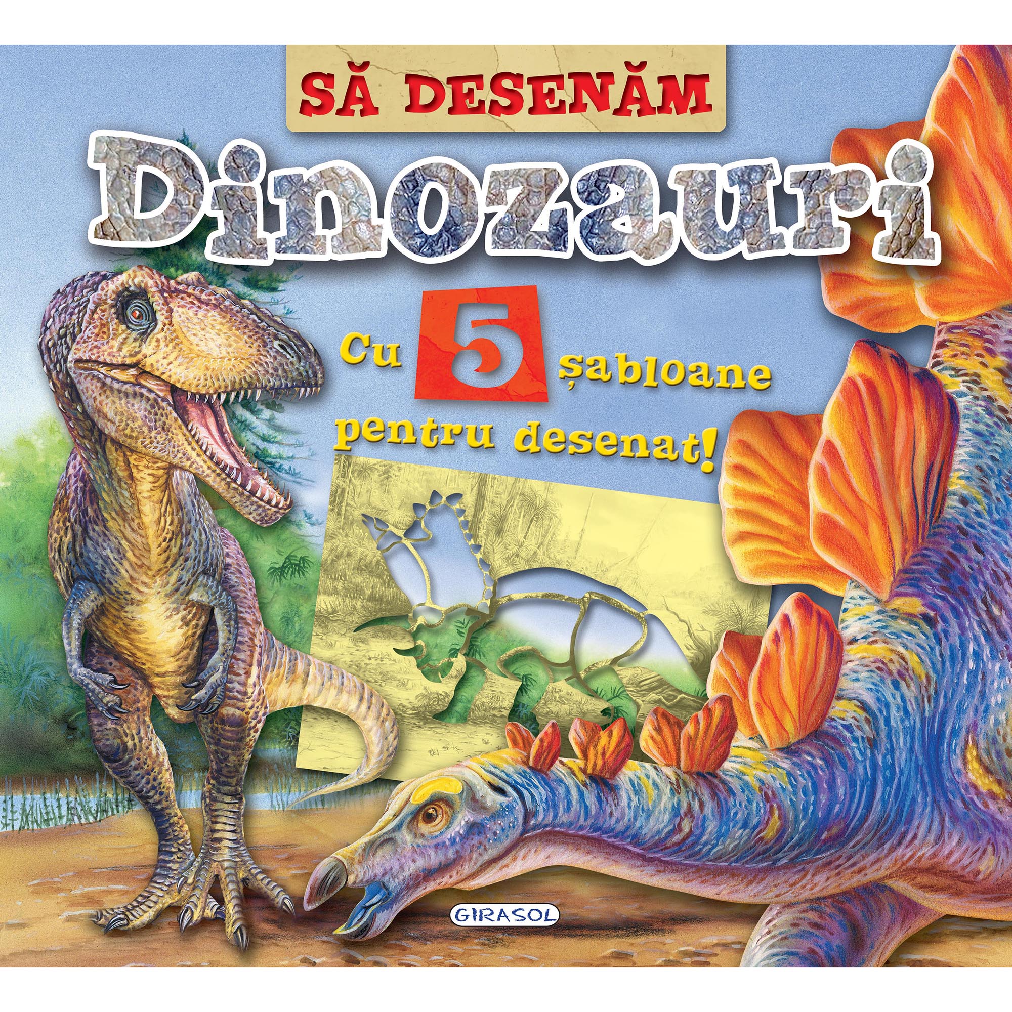 Sa desenam dinozauri cu sabloane