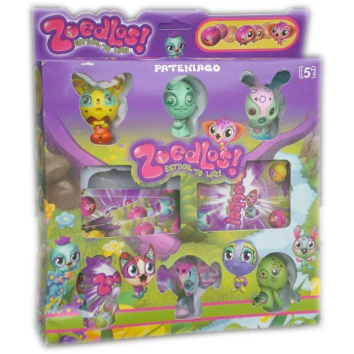 Детска играчка Зубълс с карти, 6 броя